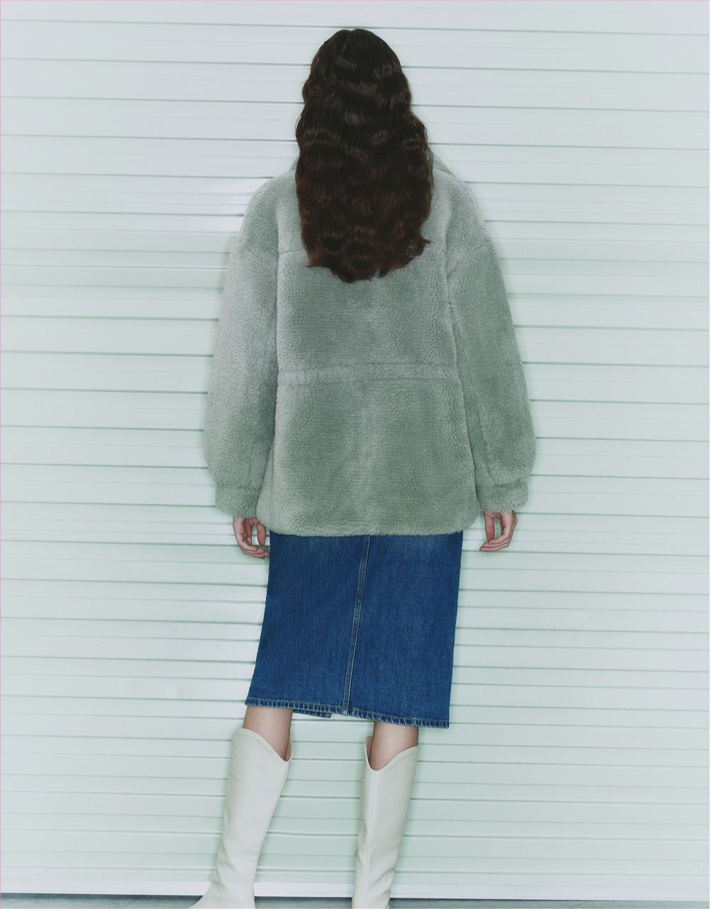 Fluffy Jacket With Drawstring Belt sold by Urban Revivo product image thumbnail 4