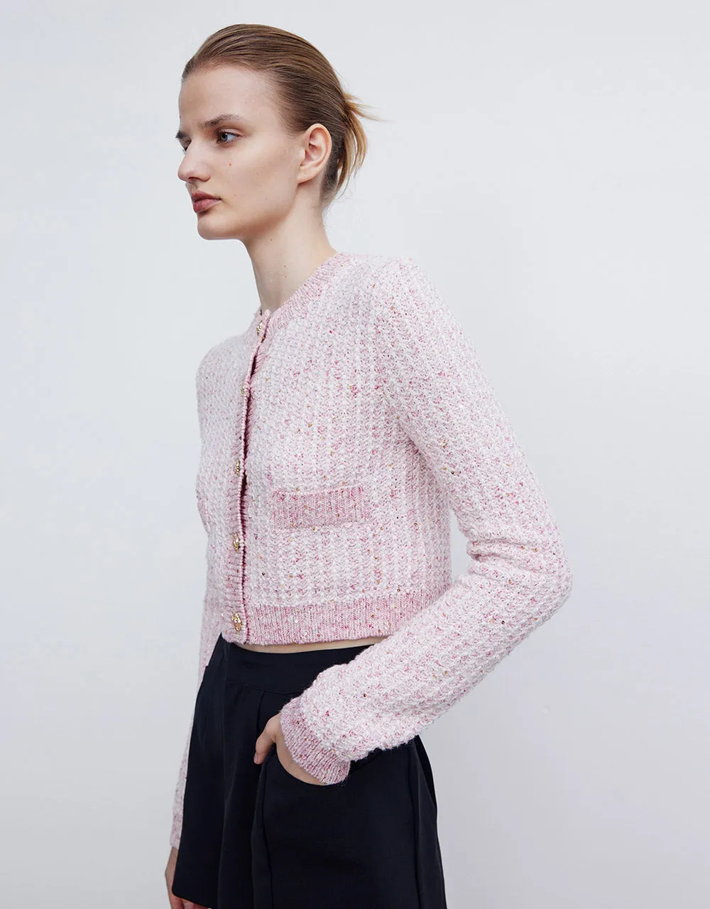 Tweed Button Up Cardigan sold by Urban Revivo product image thumbnail 3