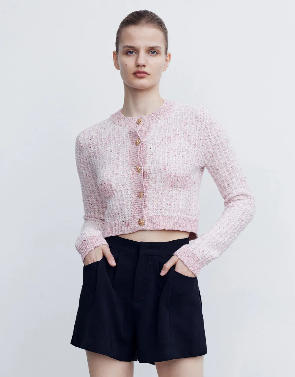 Tweed Button Up Cardigan sold by Urban Revivo product image thumbnail 2