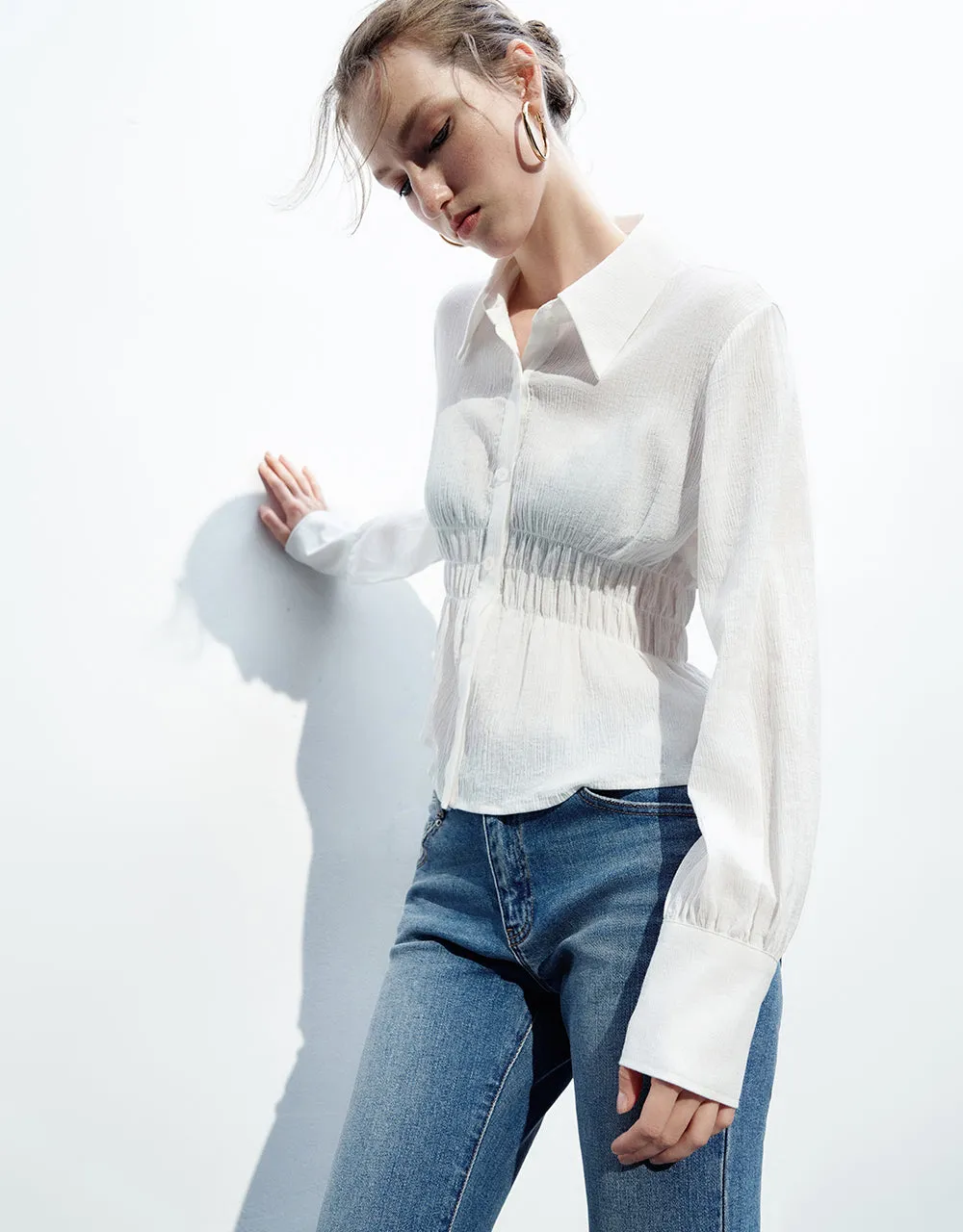 Button Up Skater Shirt sold by Urban Revivo product image thumbnail 3