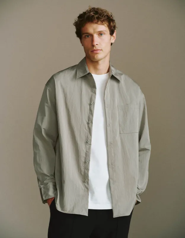 Button Up Loose Shirt sold by Urban Revivo