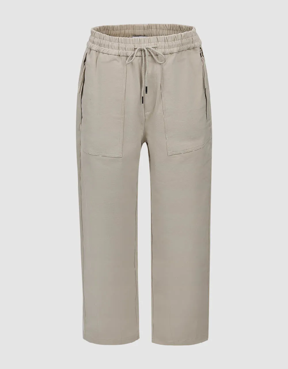 Drawstring Waist Straight Pants sold by Urban Revivo
