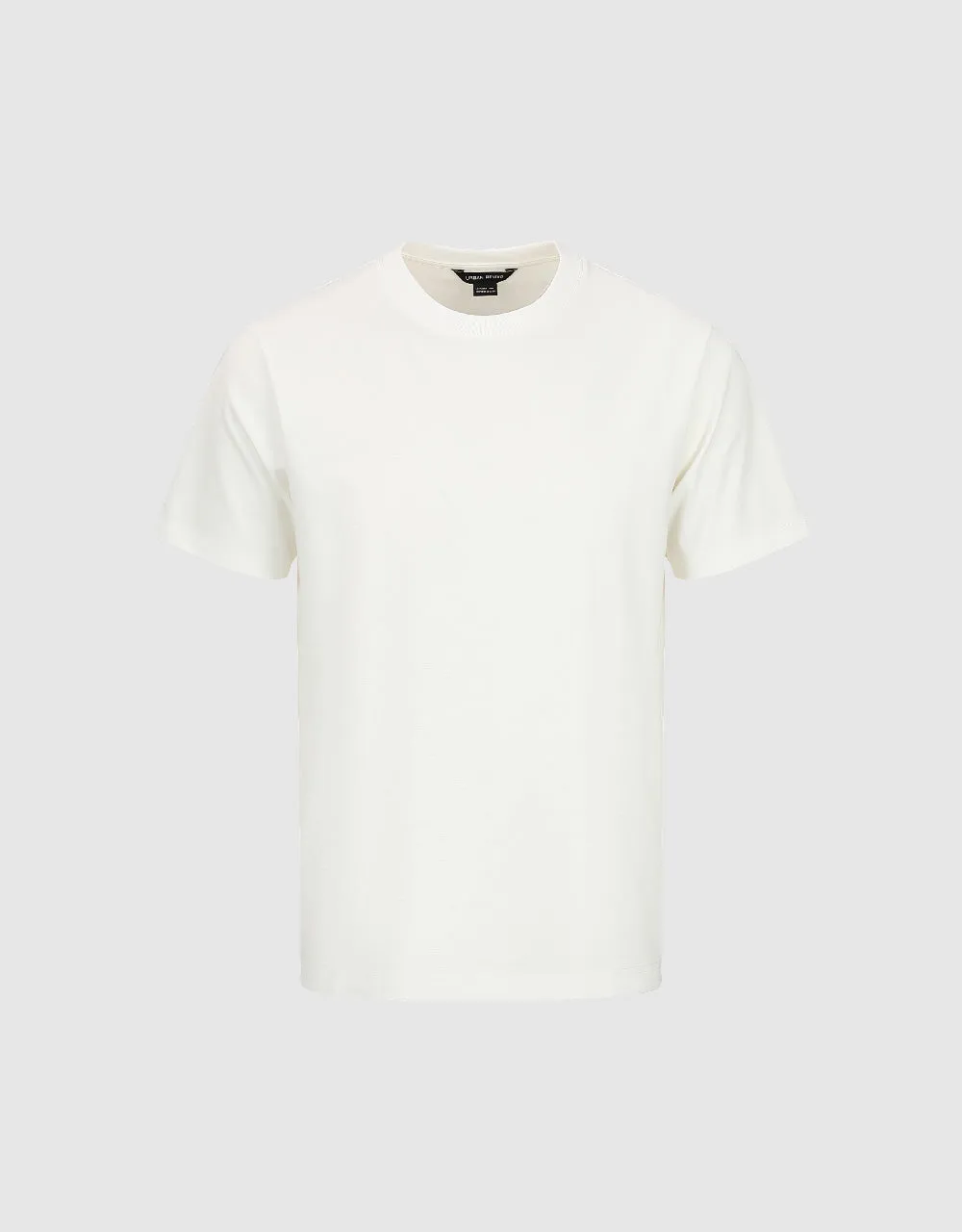 Crew Neck Straight T-Shirt sold by Urban Revivo product image thumbnail 2