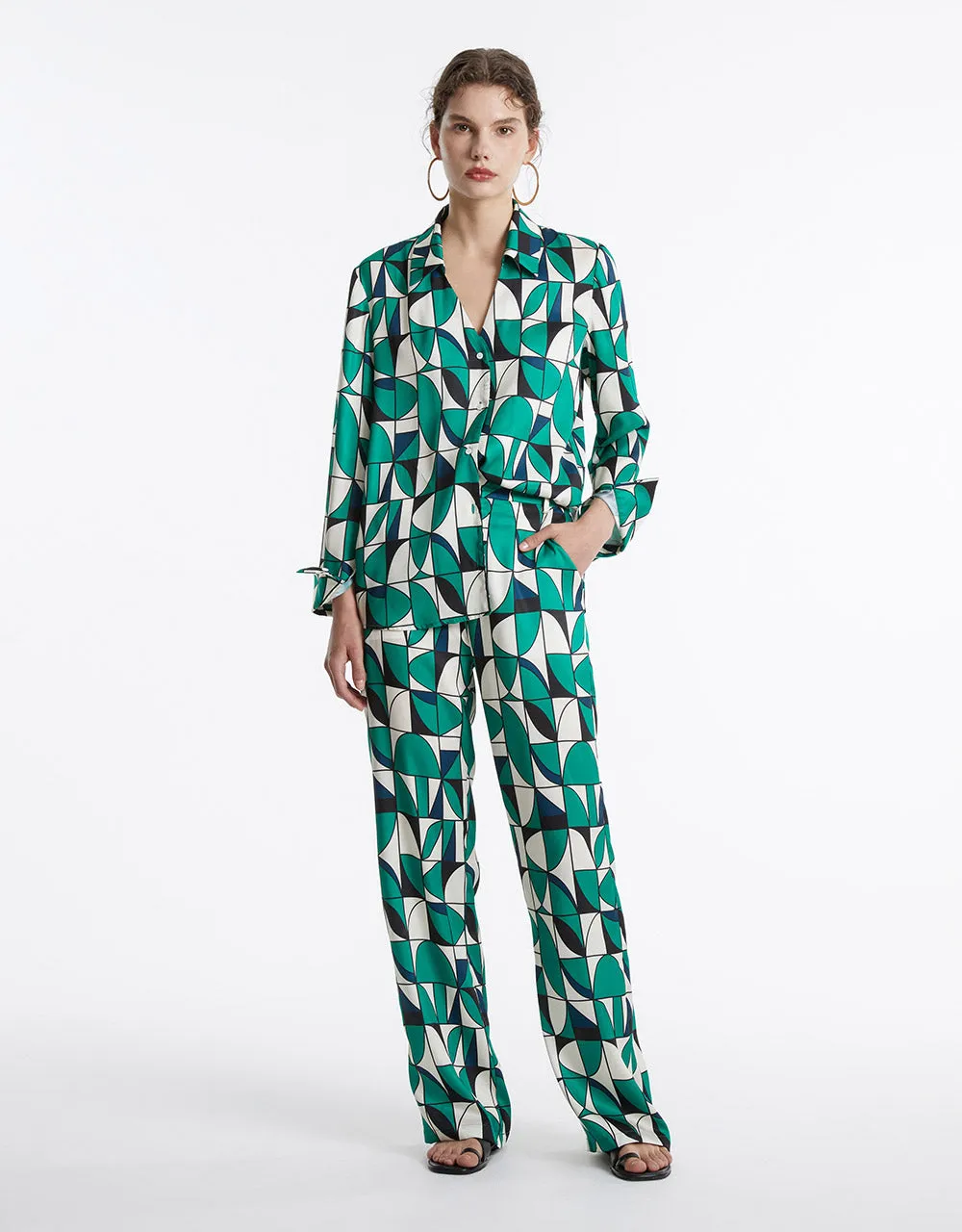 Geometric Print Shirt sold by Urban Revivo product image thumbnail 2