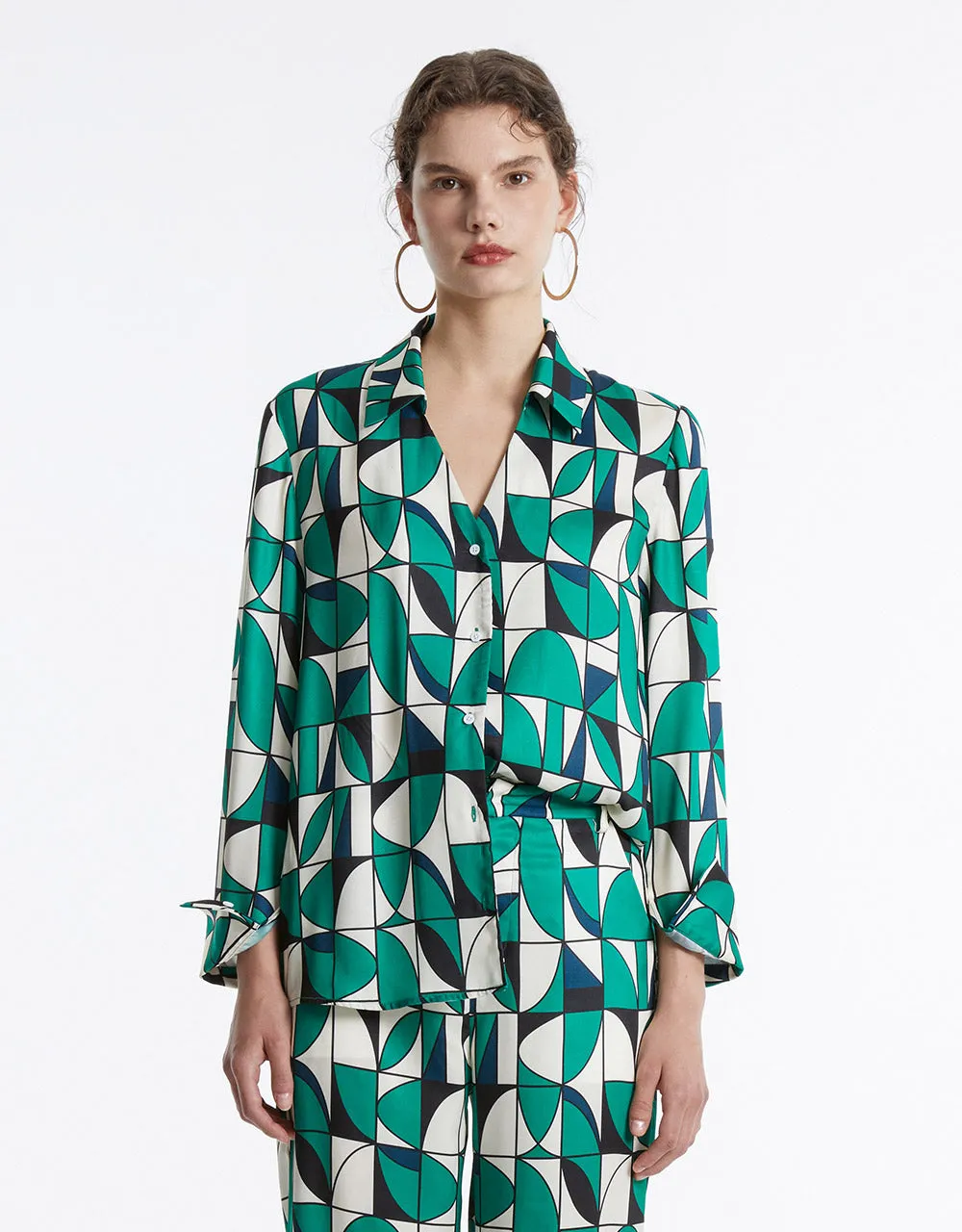 Geometric Print Shirt sold by Urban Revivo product image thumbnail 5