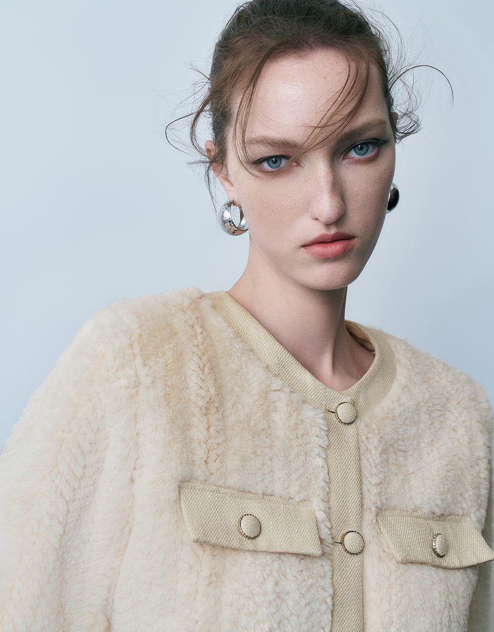 Furry Straight Coat sold by Urban Revivo product image thumbnail 5