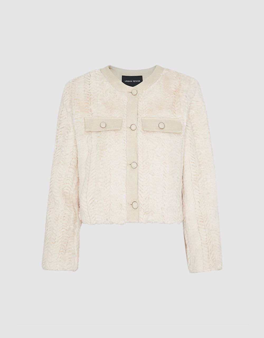 Furry Straight Coat sold by Urban Revivo product image thumbnail 2