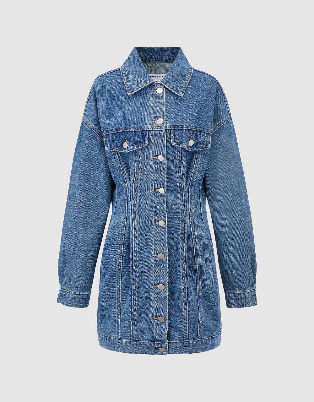 Button Up Denim Dress sold by Urban Revivo product image thumbnail 2