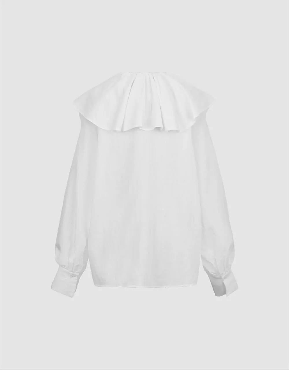 Ruffle V-Neck Overhead Shirt sold by Urban Revivo product image thumbnail 5