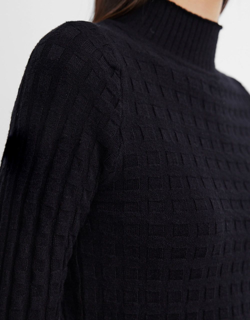 Textured Turtle Neck Tee sold by Urban Revivo product image thumbnail 3