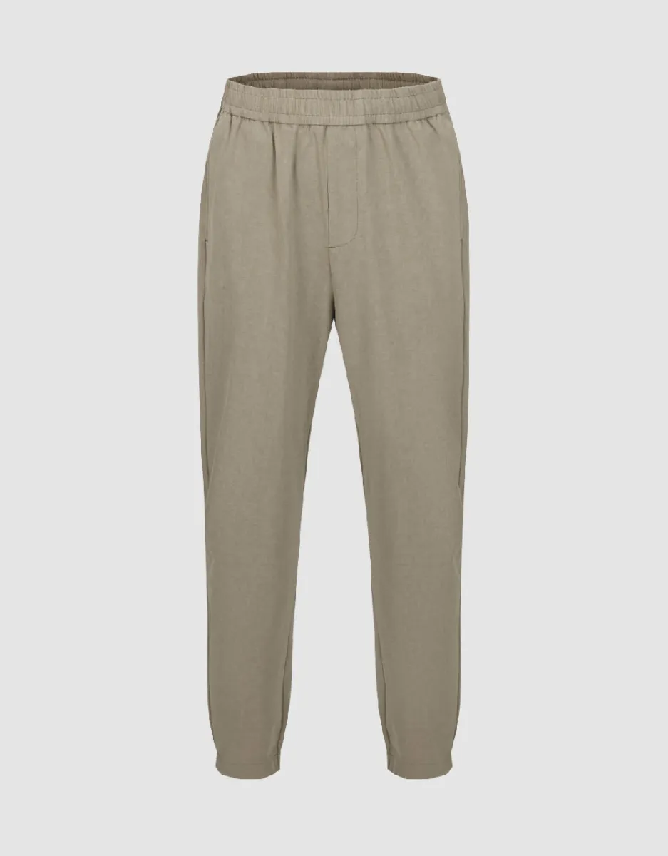 Elastic Waist Knitted Carrot Fit Pants sold by Urban Revivo