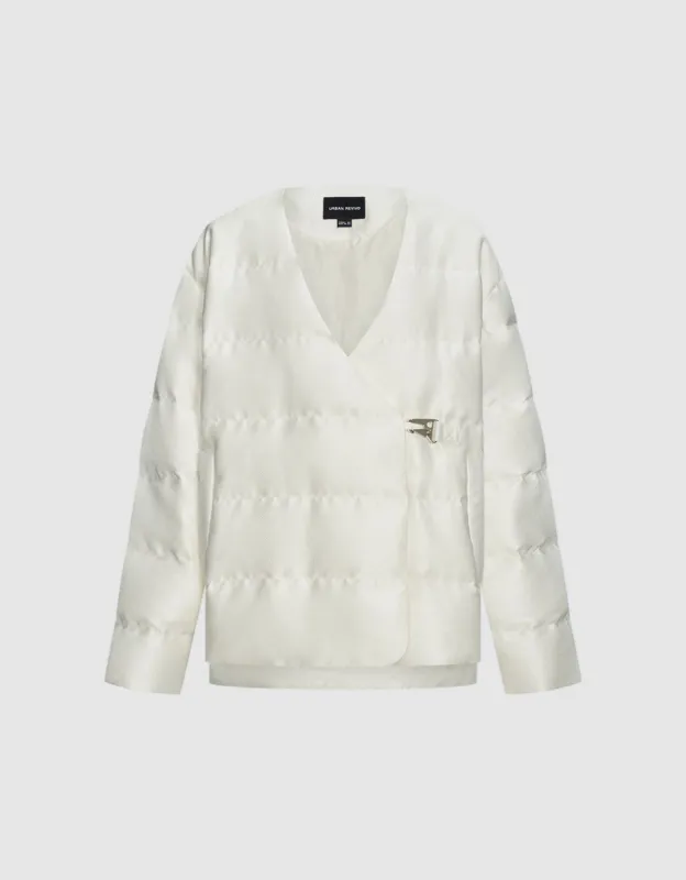 V-Neck Down Jacket sold by Urban Revivo