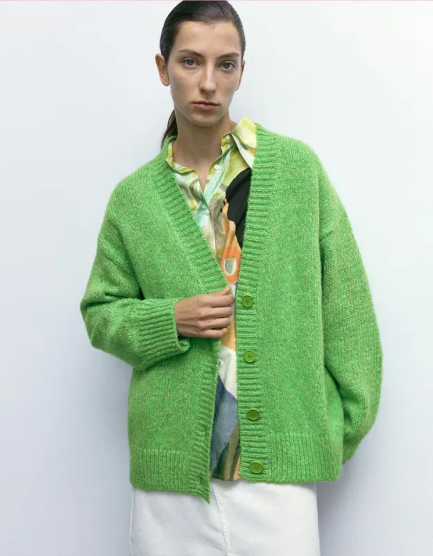 Longline Knit Cardigan sold by Urban Revivo
