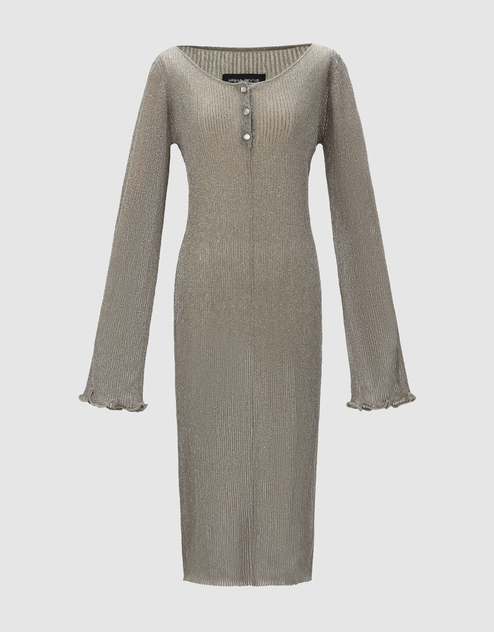 Crew Neck Knitted Dress sold by Urban Revivo