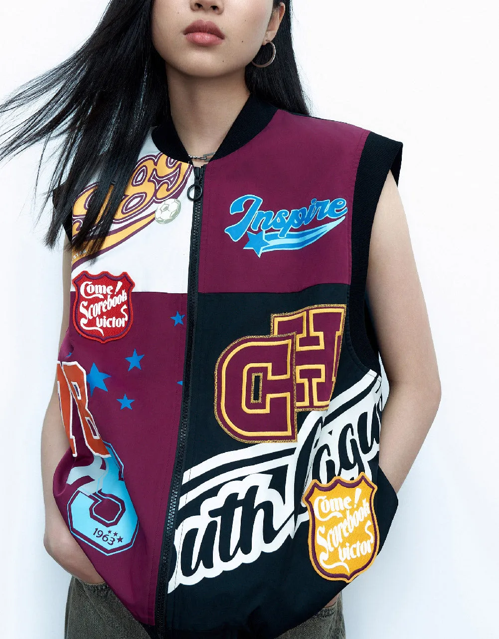 Racer Zipper Front Vest sold by Urban Revivo product image thumbnail 5