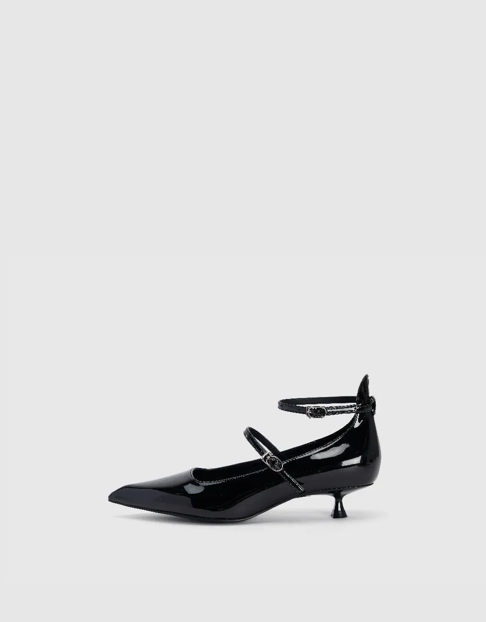 Point Toe Vegan Leather Heeled Pumps sold by Urban Revivo product image thumbnail 2