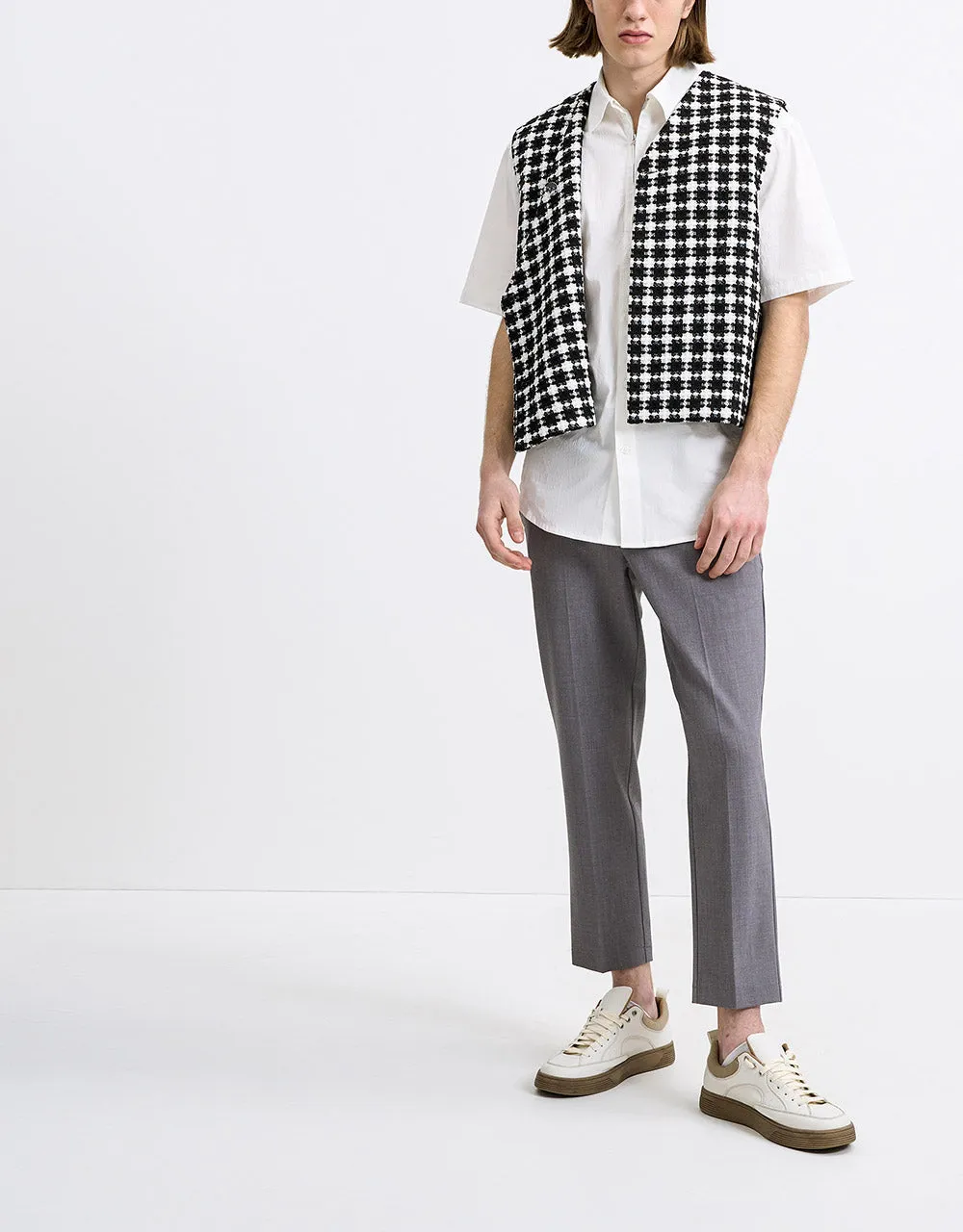 Tweed Plaid Vest sold by Urban Revivo product image thumbnail 4