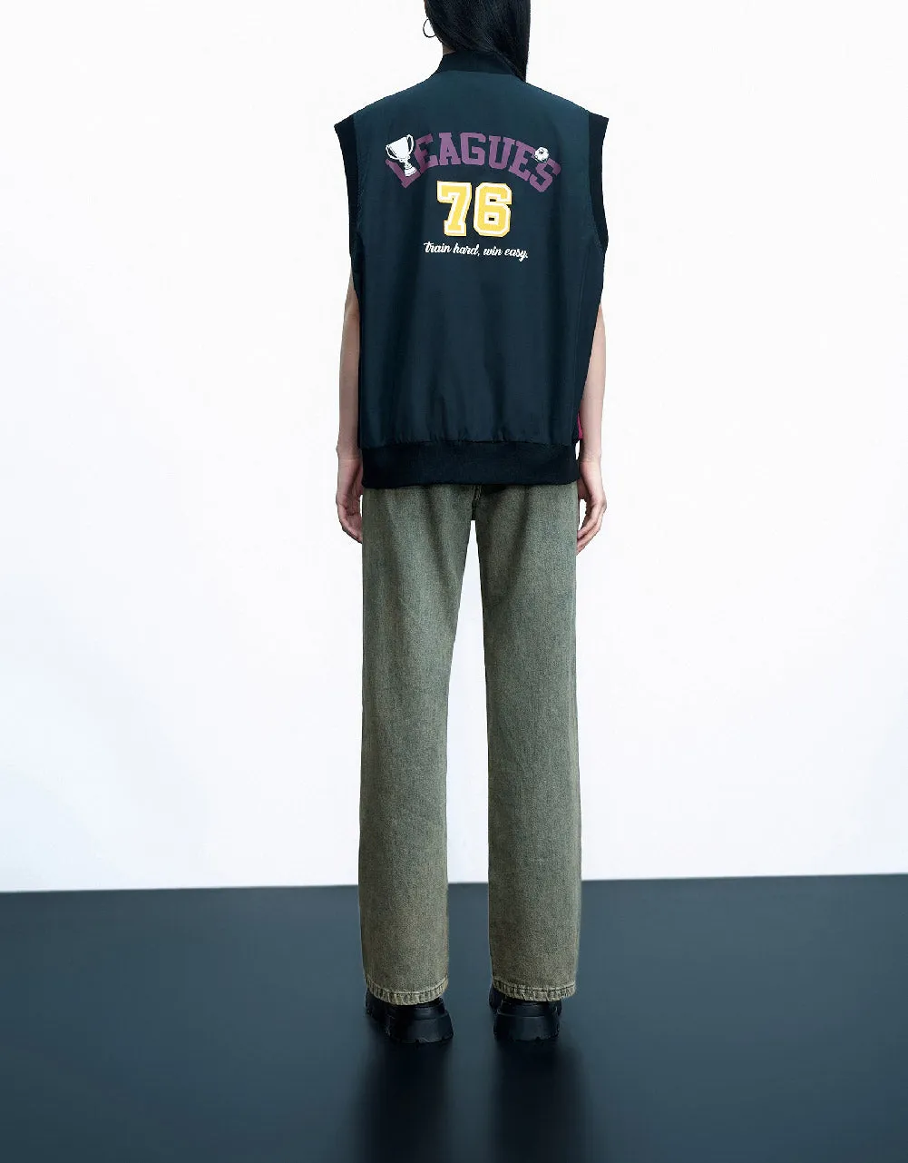 Racer Zipper Front Vest sold by Urban Revivo product image thumbnail 4