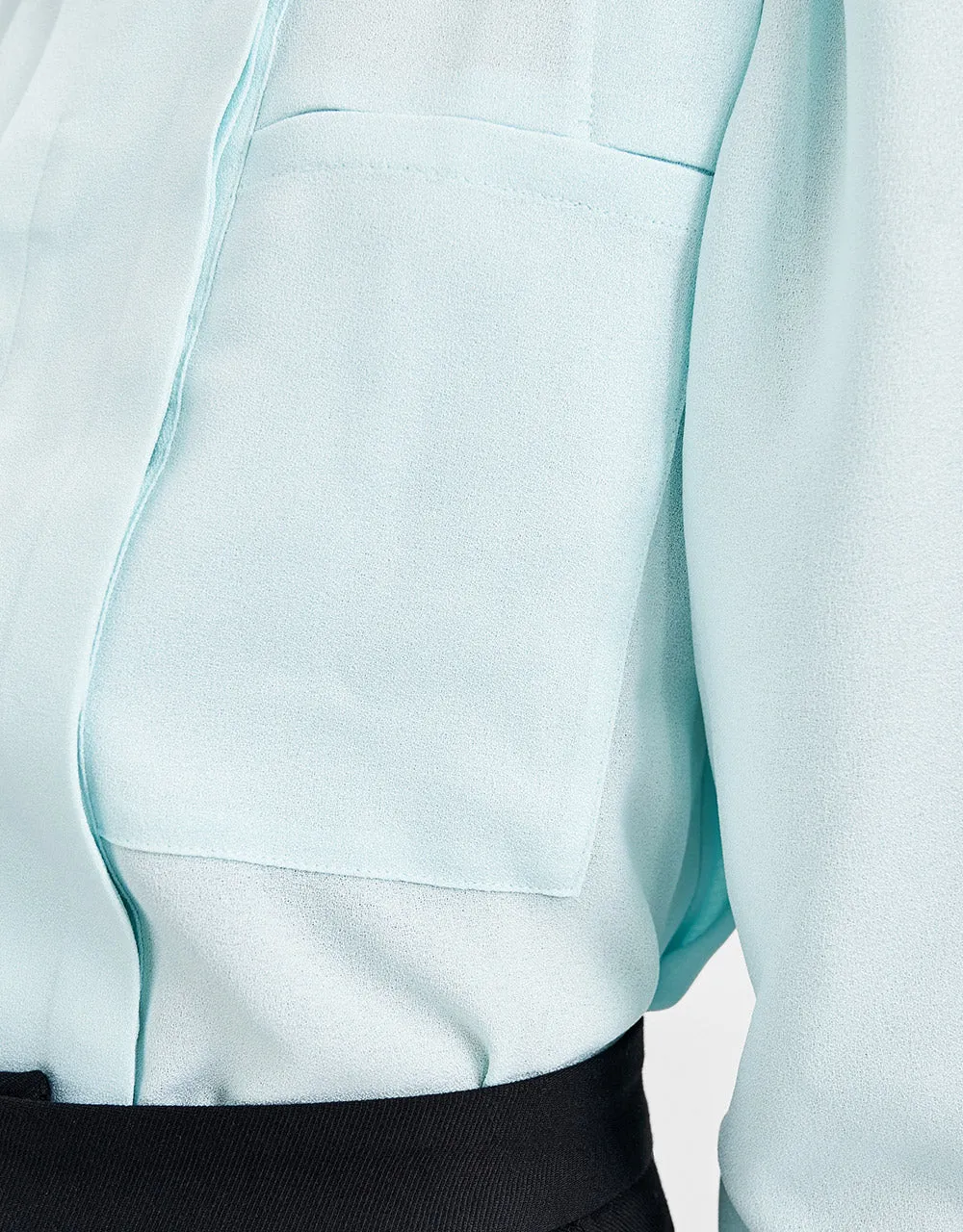 Shoulder Pad Chiffon Shirt sold by Urban Revivo product image thumbnail 3