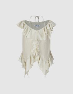 Ruffle Off-Shoulder Blouse sold by Urban Revivo
