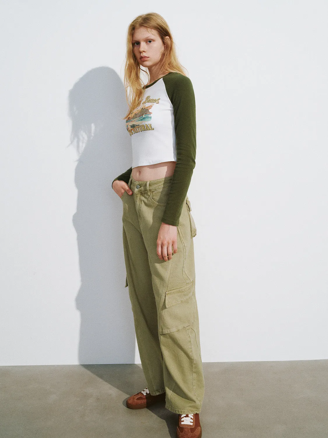 Printed Crew Neck Skinny T-Shirt sold by Urban Revivo product image thumbnail 5