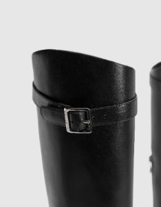 Vegan Leather Round Toe Knee Boots sold by Urban Revivo