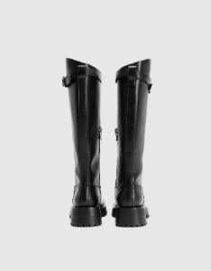Vegan Leather Round Toe Knee Boots sold by Urban Revivo