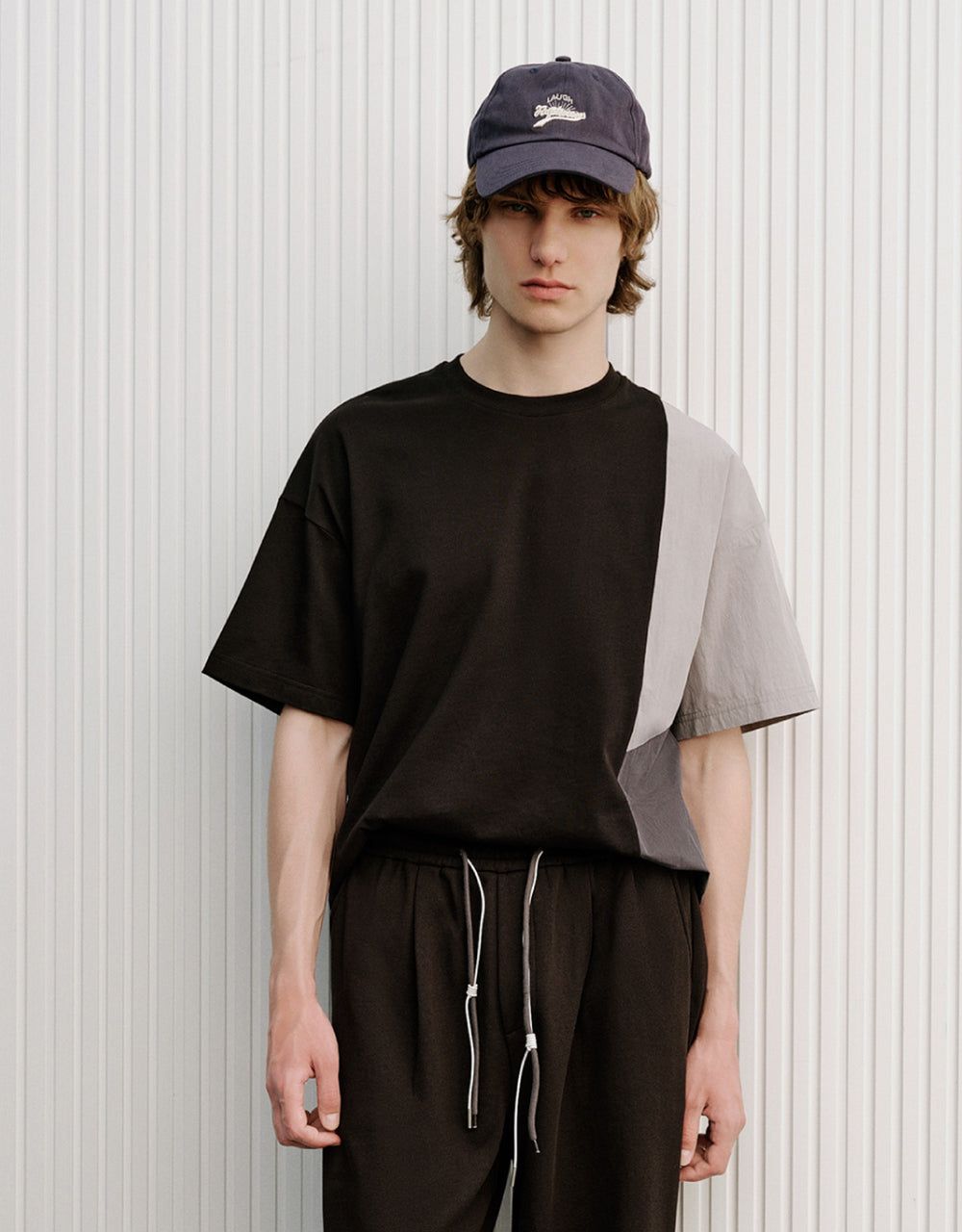 Colorblock Crew Neck T-Shirt sold by Urban Revivo