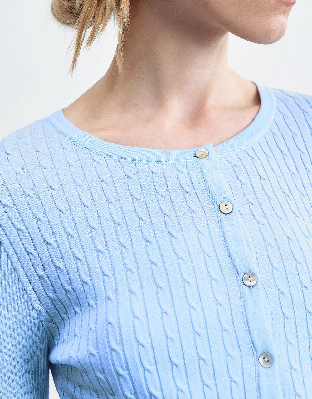 Cable Knit Fitted Cardigan sold by Urban Revivo product image thumbnail 3