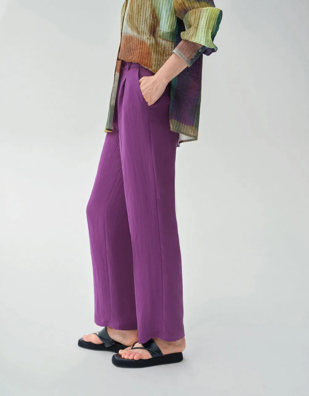 Woven Wide-Leg Pants sold by Urban Revivo product image thumbnail 4
