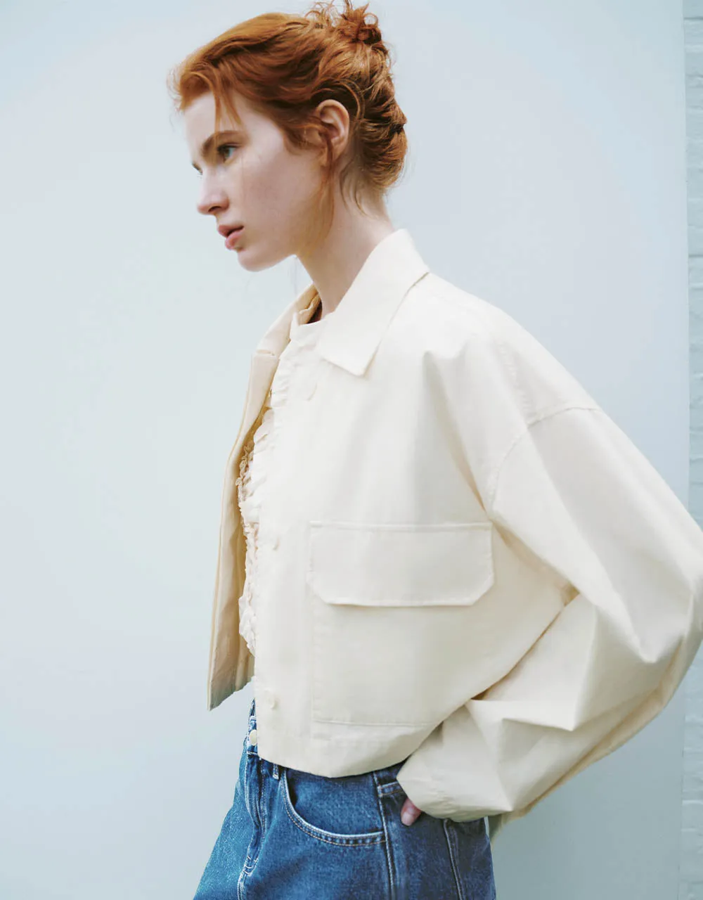 Straight Loose Jacket sold by Urban Revivo product image thumbnail 3