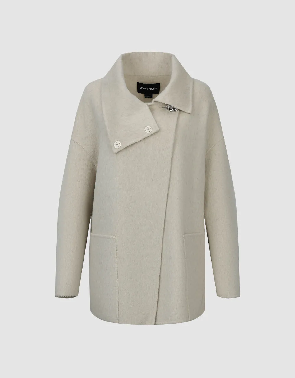 Stand Collar Straight Coat sold by Urban Revivo product image thumbnail 2