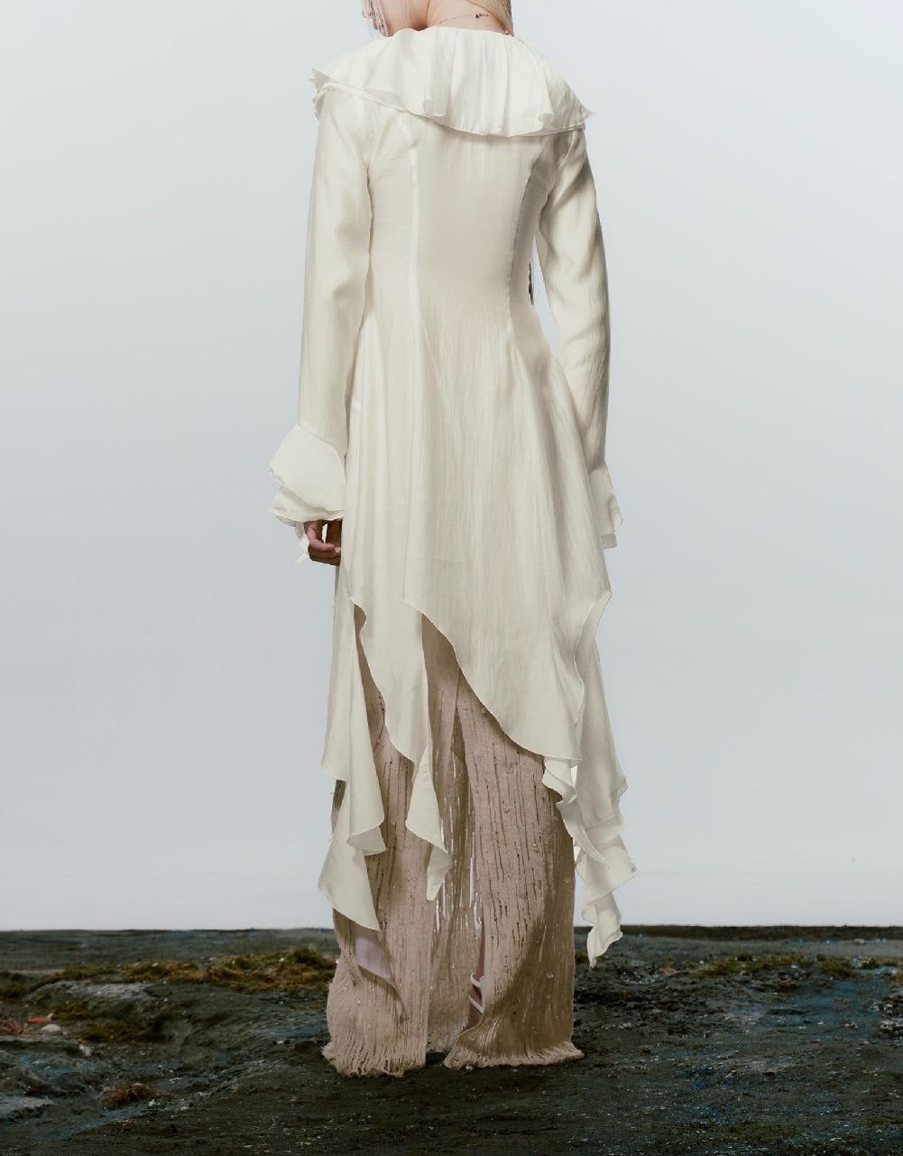 Ruffle Lapel Shirt sold by Urban Revivo product image thumbnail 4