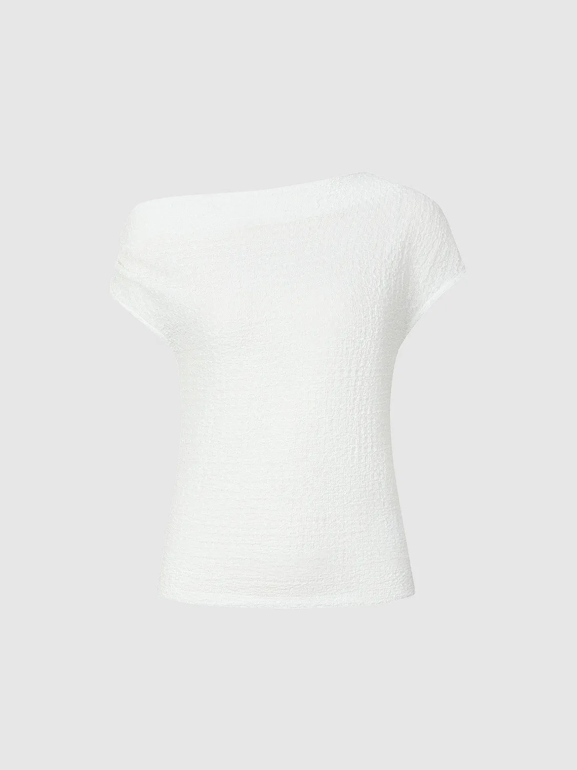 Asymmetric One Shoulder Skinny T-Shirt sold by Urban Revivo product image thumbnail 2
