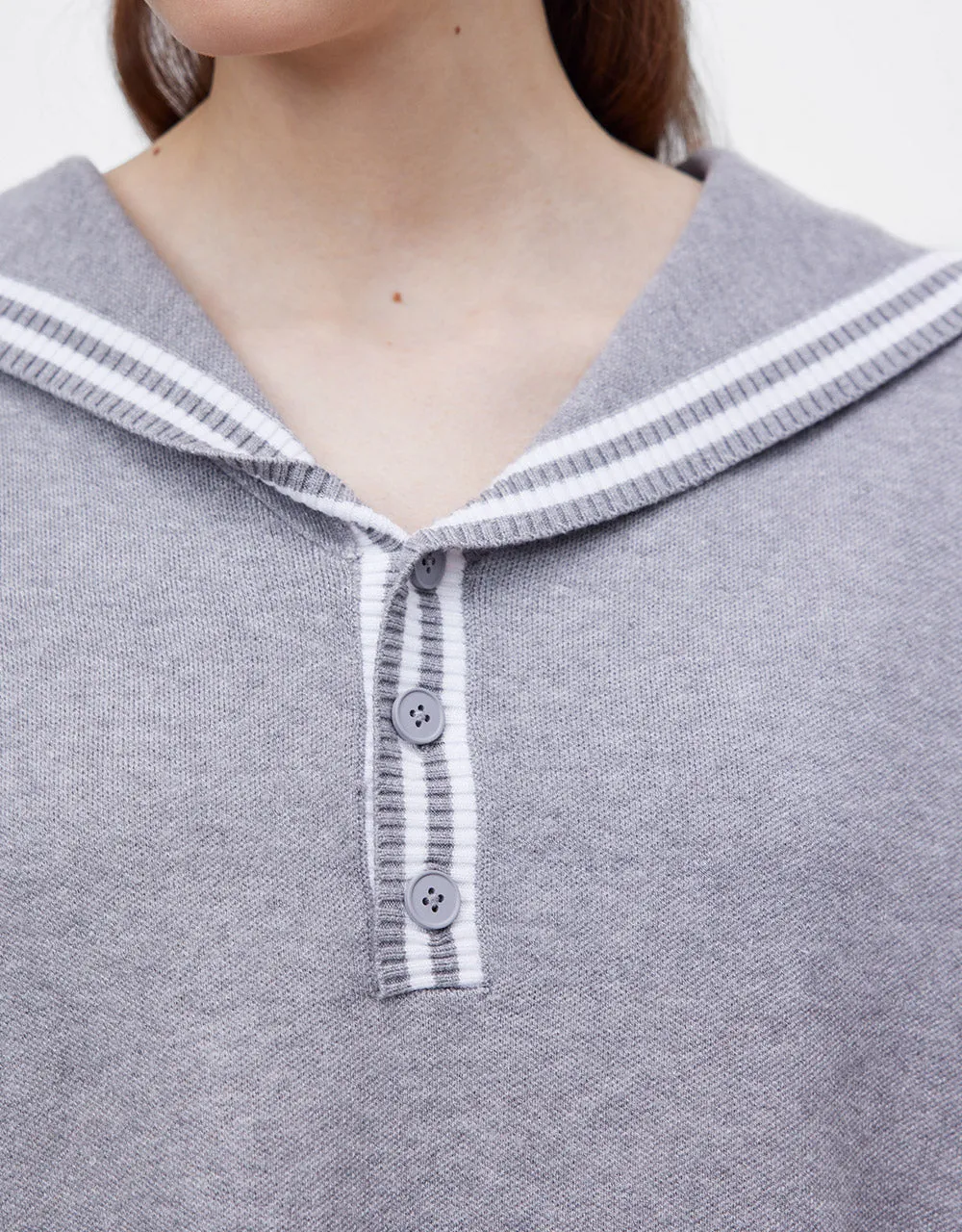 2 In 1 Knitted Vest & Striped Shirt sold by Urban Revivo product image thumbnail 3