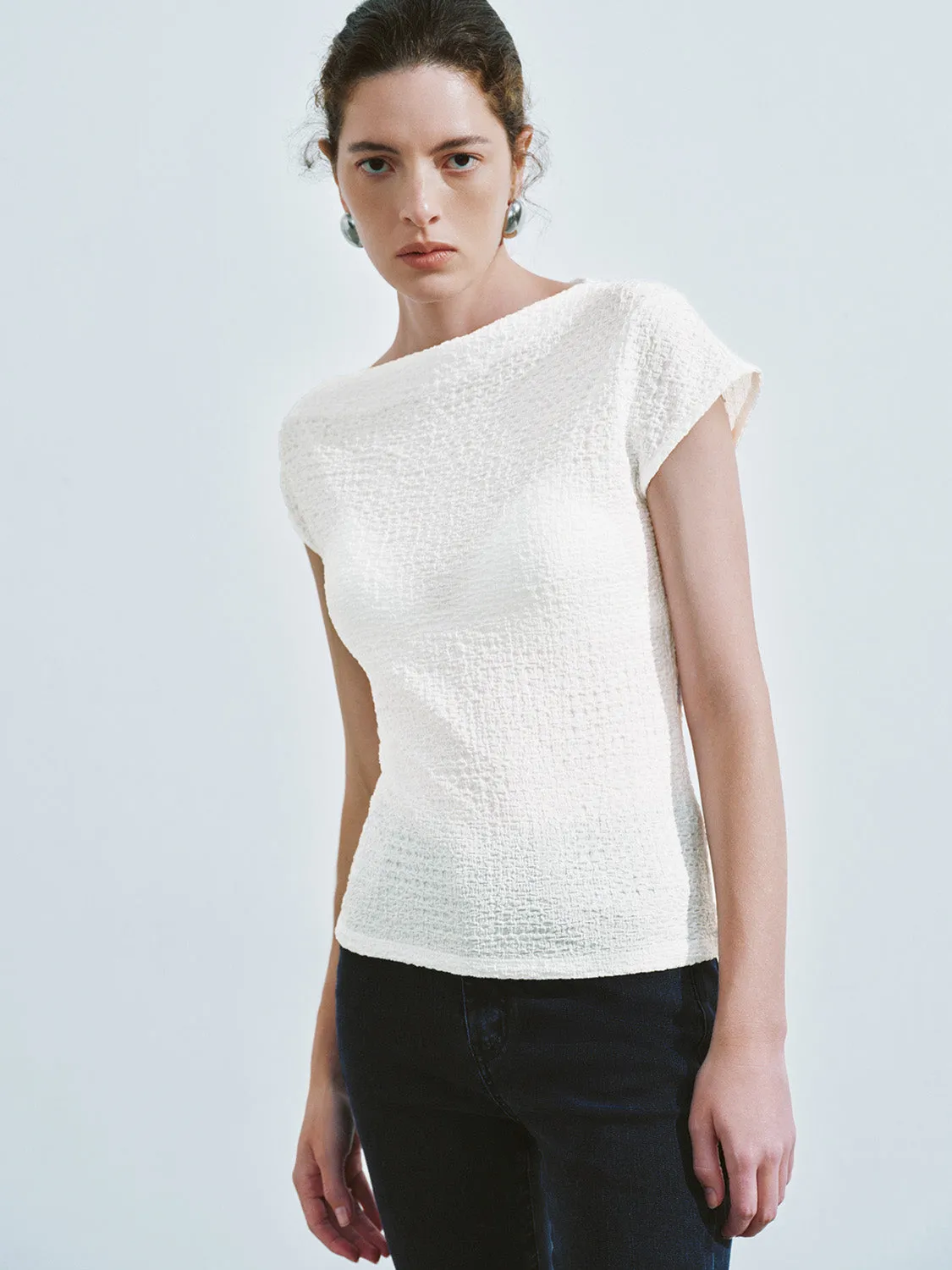 Asymmetric One Shoulder Skinny T-Shirt sold by Urban Revivo product image thumbnail 3