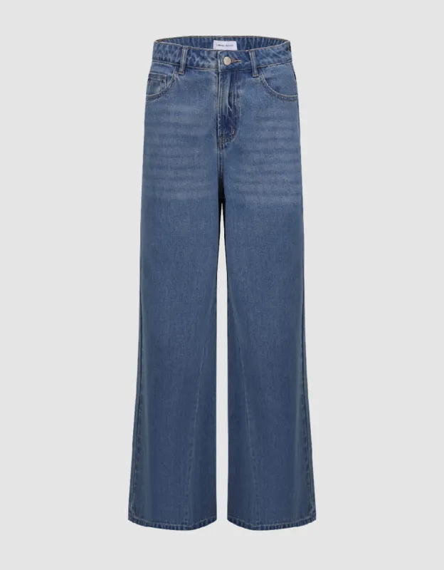 Wide-Leg Jeans sold by Urban Revivo