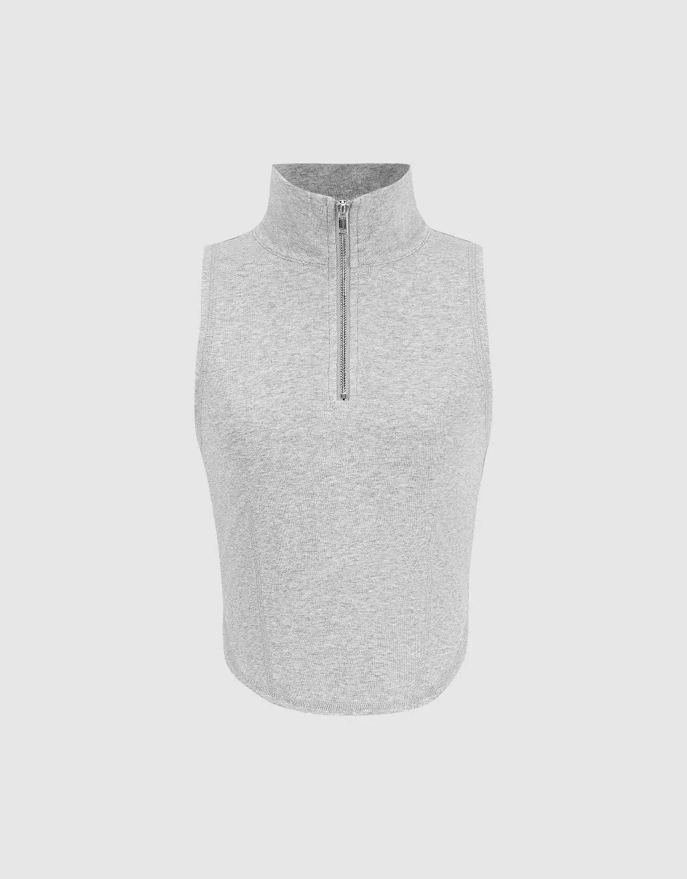 Zip Half Placket Tank Top sold by Urban Revivo product image thumbnail 3