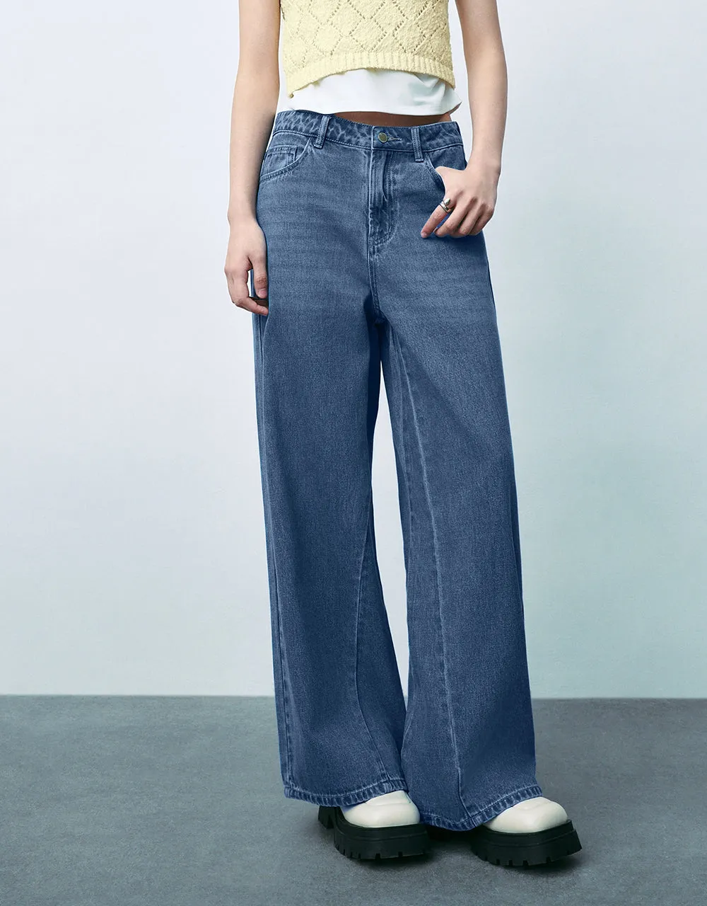 Wide-Leg Jeans sold by Urban Revivo product image thumbnail 2