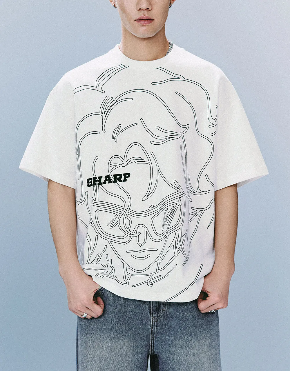 Printed Crew Neck T-Shirt sold by Urban Revivo product image thumbnail 2