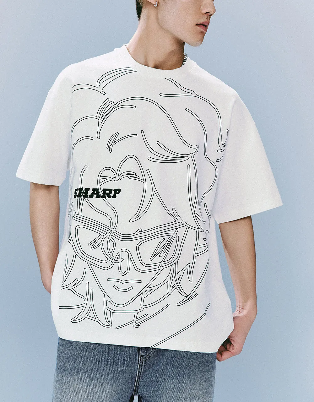 Printed Crew Neck T-Shirt sold by Urban Revivo product image thumbnail 3