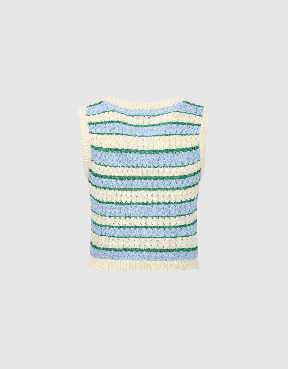 Striped Knitted Vest sold by Urban Revivo product image thumbnail 5