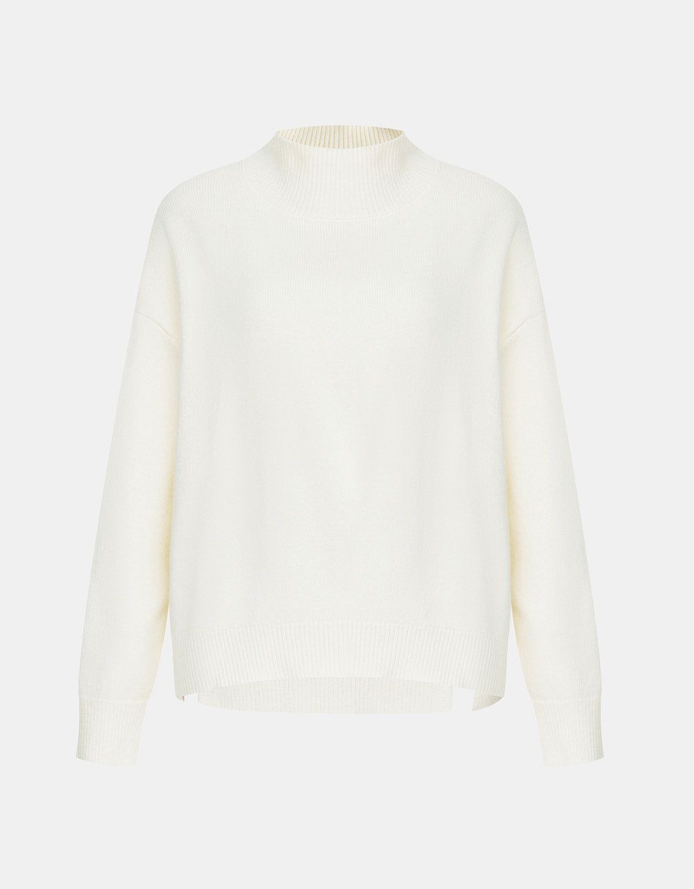 Plain Turtle Neck Drop Shoulder Sweater sold by Urban Revivo