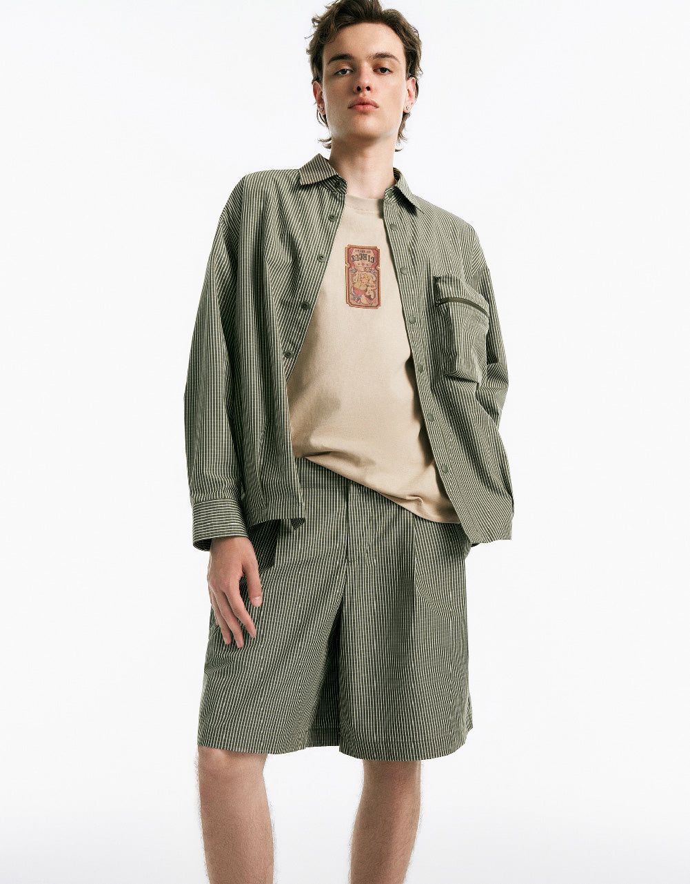 Striped Jacket With Pocket sold by Urban Revivo product image thumbnail 2