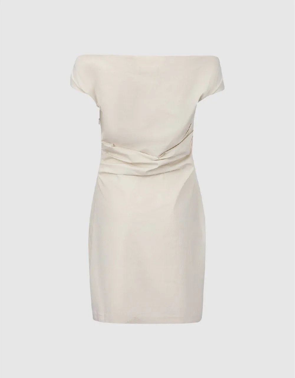 Ruched Sleeveless Off-Shoulder Skinny Dress sold by Urban Revivo product image thumbnail 5