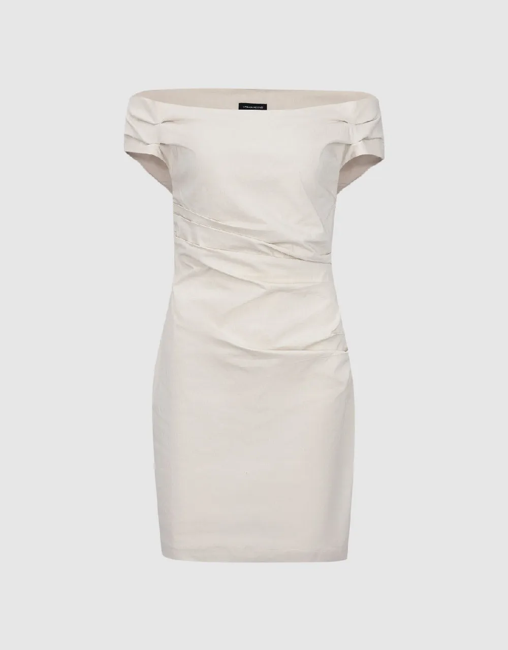 Ruched Sleeveless Off-Shoulder Skinny Dress sold by Urban Revivo product image thumbnail 4