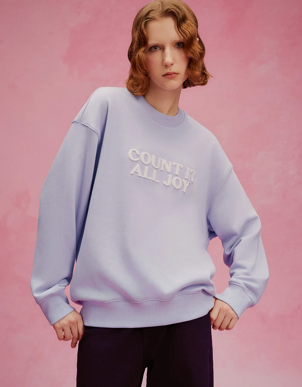 Letter Printed Crew Neck Loose T-Shirt sold by Urban Revivo