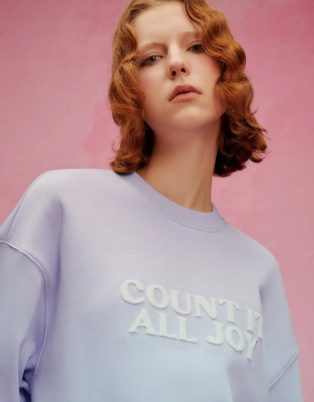 Letter Printed Crew Neck Loose T-Shirt sold by Urban Revivo product image thumbnail 4