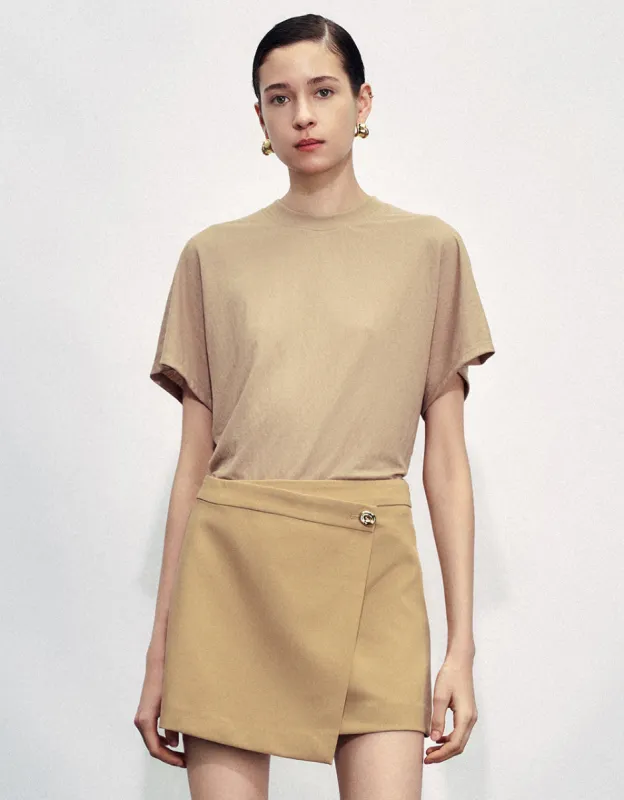 Crew Neck Loose T-Shirt sold by Urban Revivo