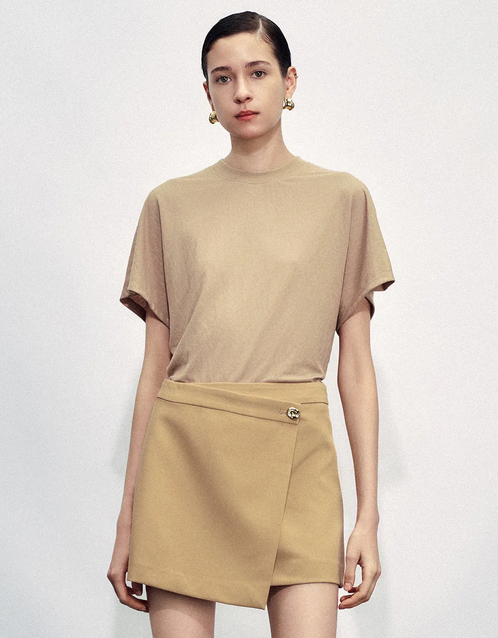 Crew Neck Loose T-Shirt sold by Urban Revivo